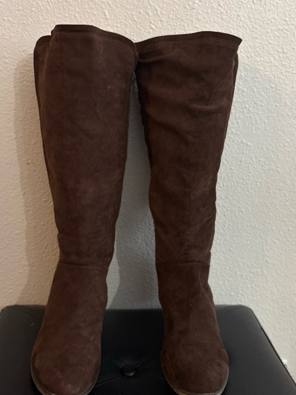 Target Dark Brown Over-the-Knee Suede Boots - Picture 2 of 4